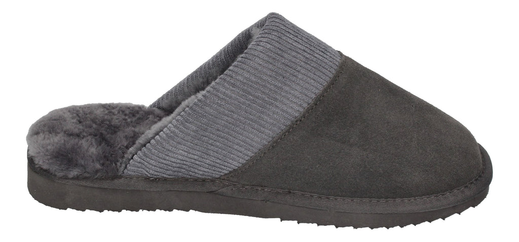 WARMBAT Herren Lammfell Hausschuhe - PERTH - dark grey-3