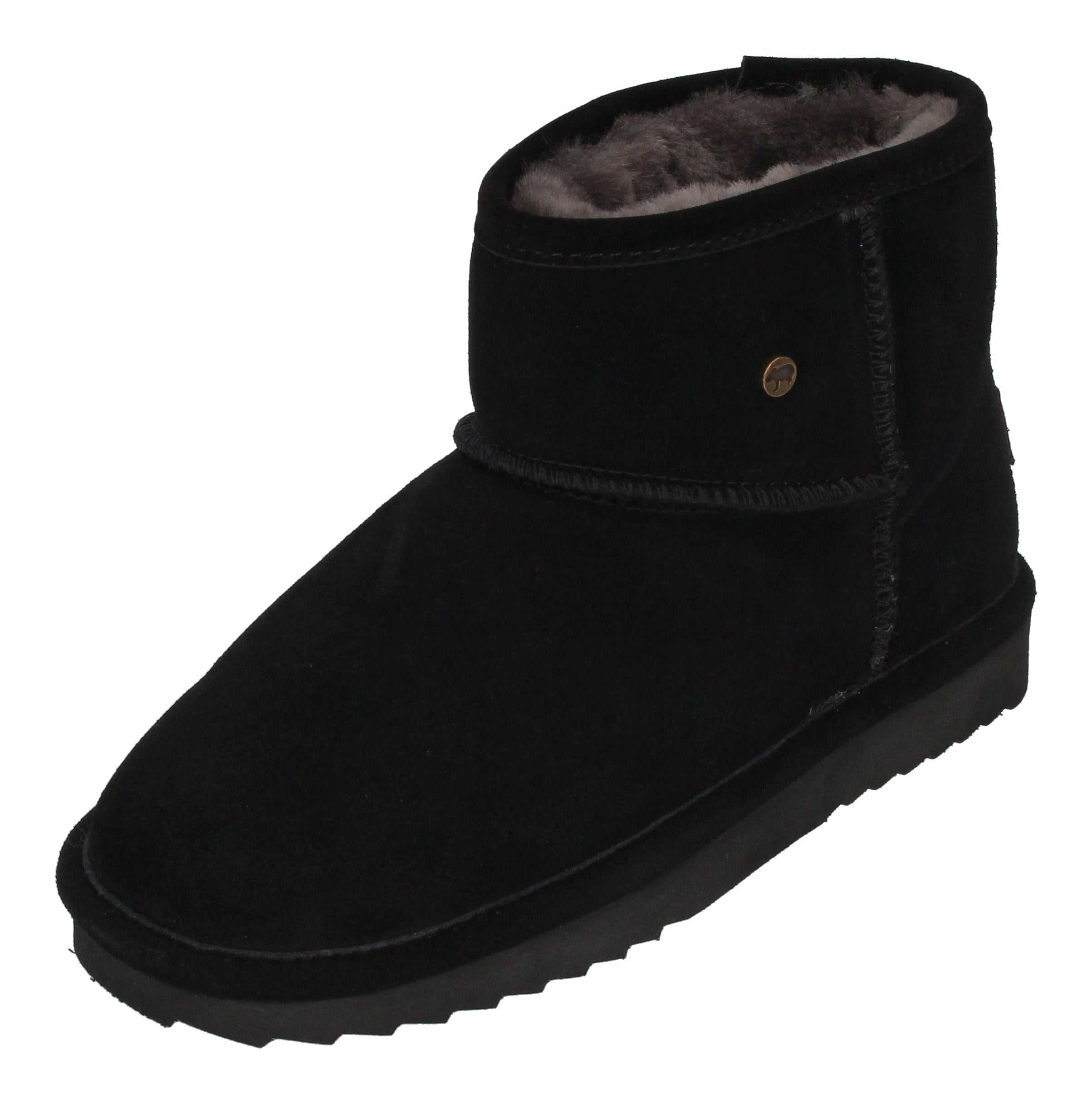 WARMBAT Damenschuhe Schaffell Booties WALLABY - black-0