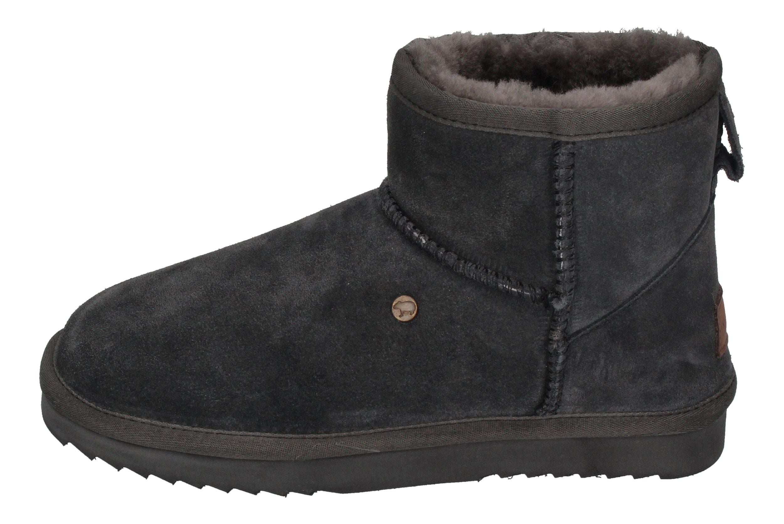 WARMBAT Damenschuhe Schaffell Booties WALLABY - charcoal