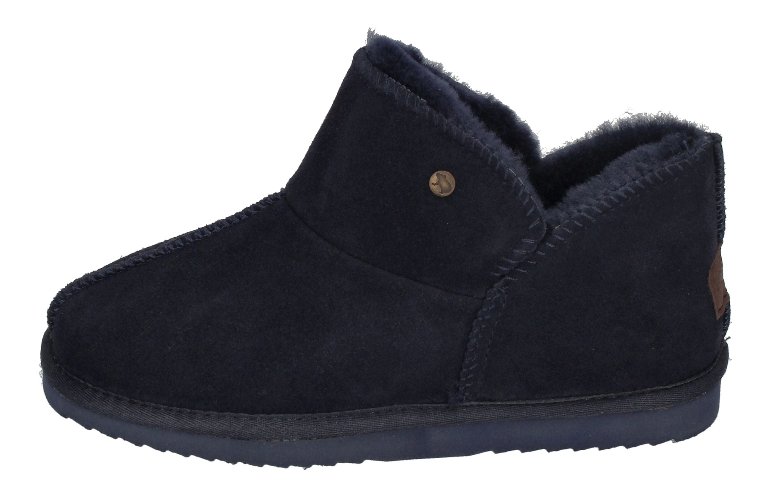 WARMBAT - Damenschuhe Schaffell Booties WILLOW - navy-1