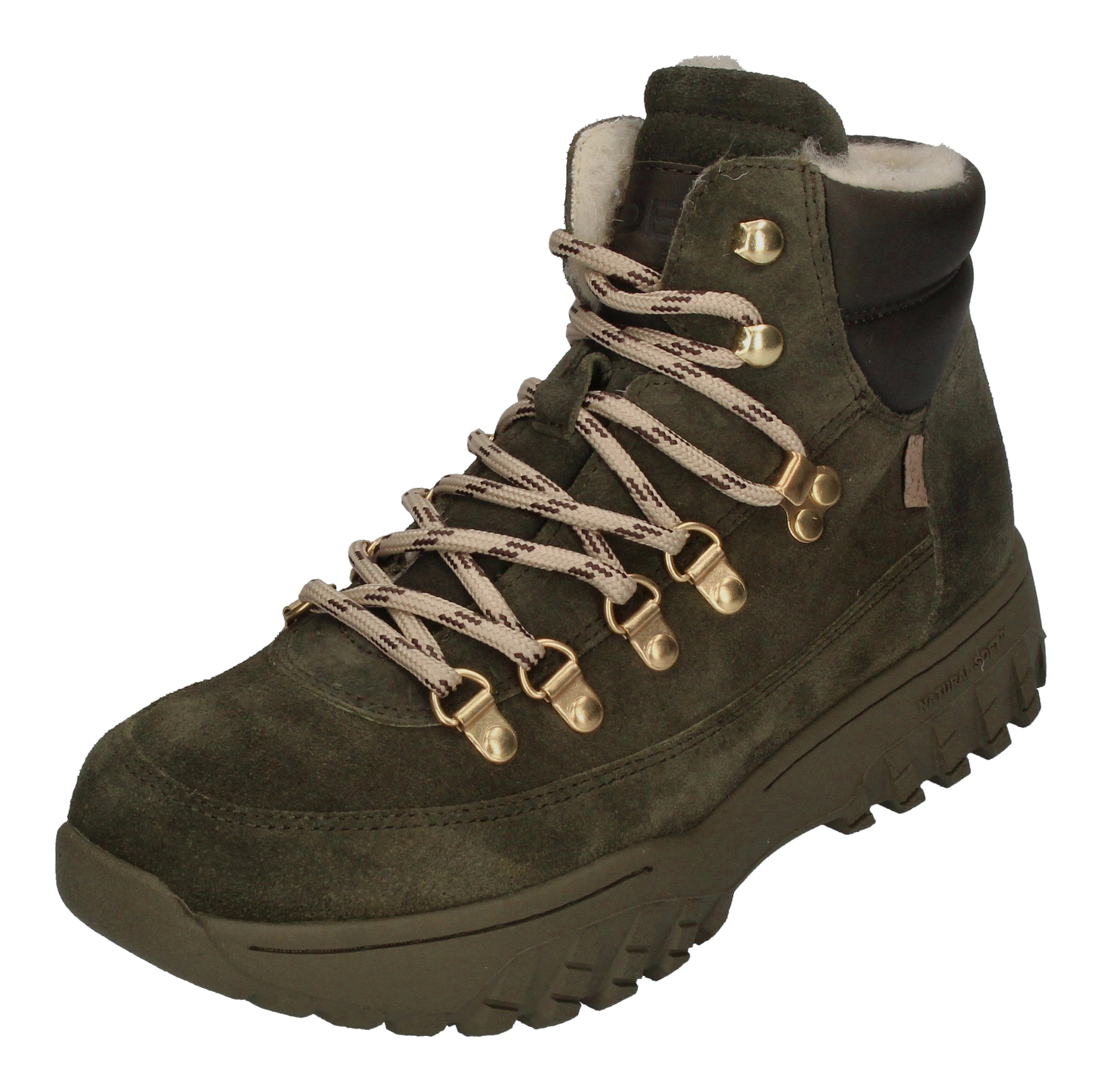 WODEN Damen Boots - IRIS TRACK SUEDE - moss-0