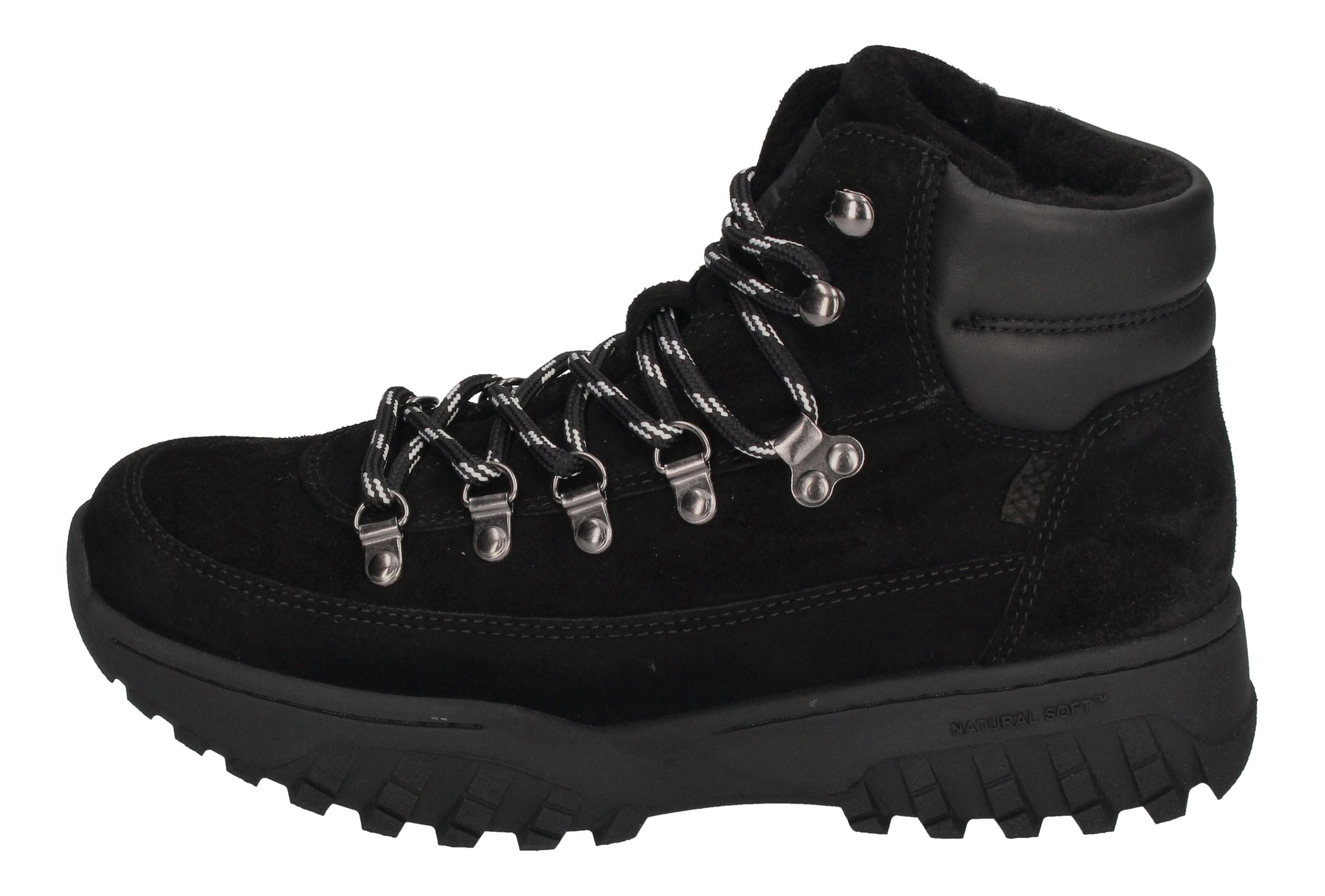 WODEN Damen Boots - IRIS TRACK SUEDE - black-1